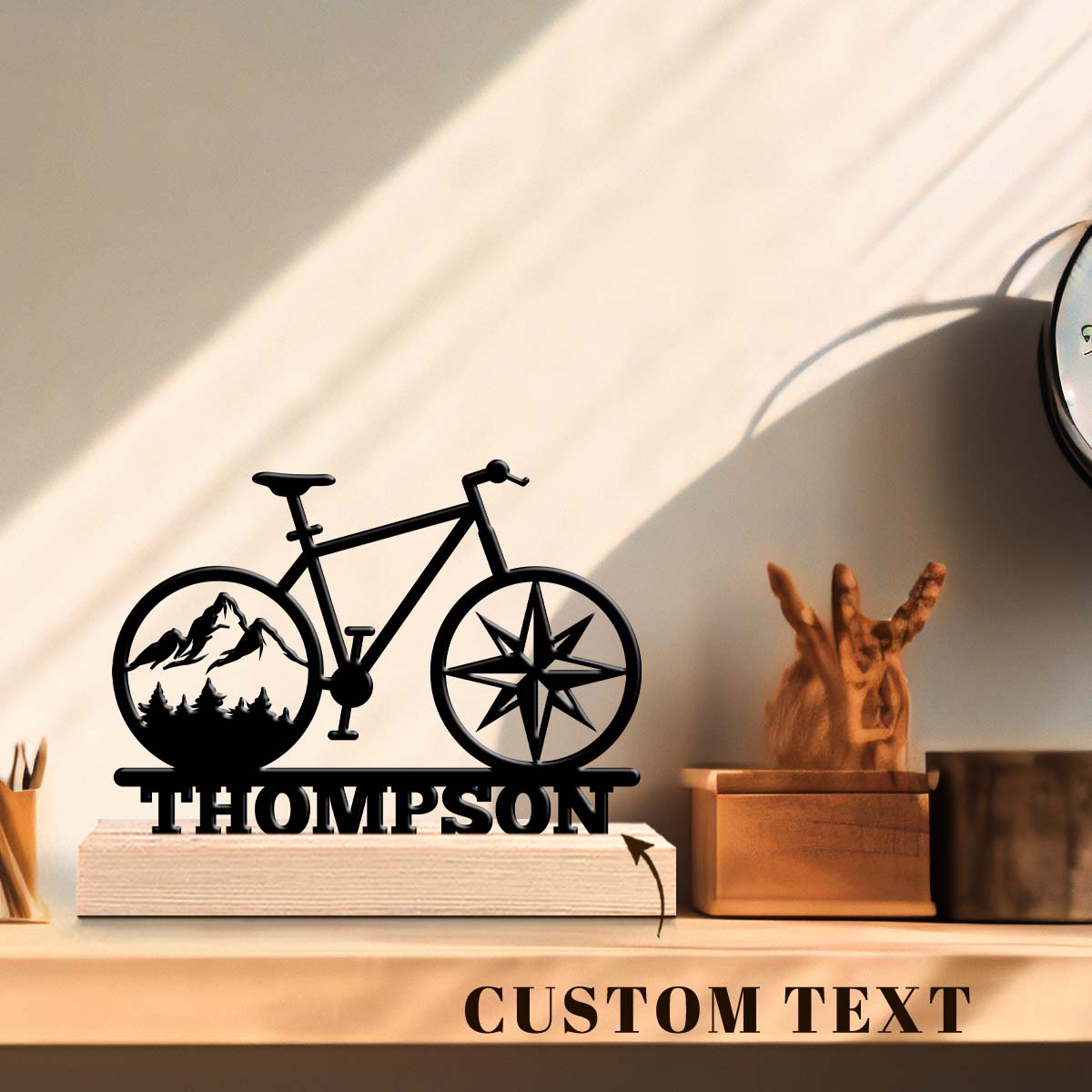 Desktop Laser Engraver - 1 Stück Metall-Desktop-Ornament mit individuellem Inhalt,