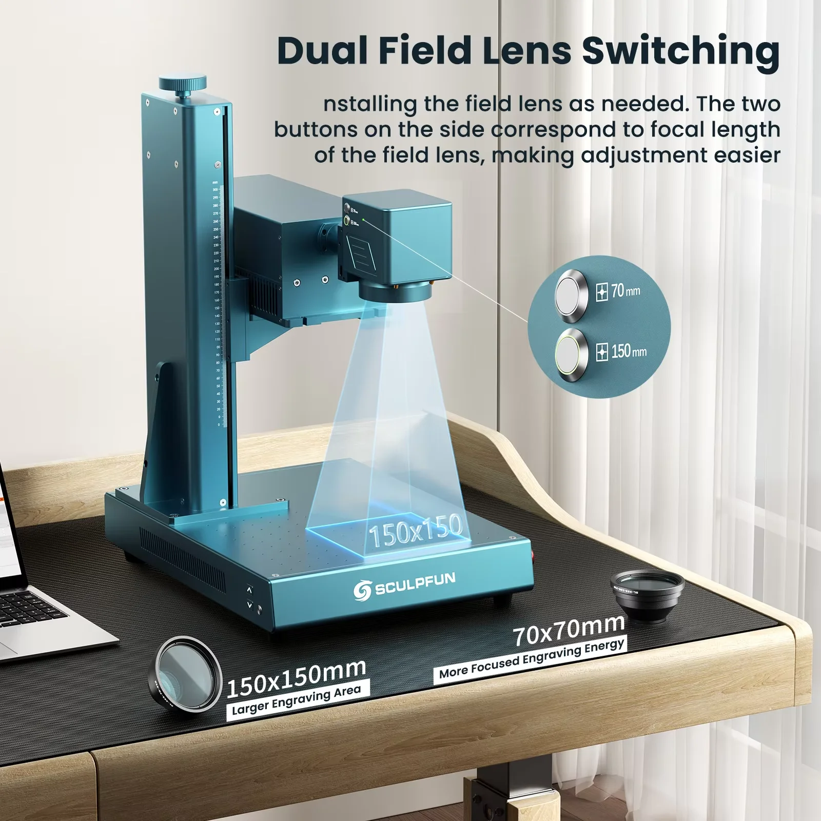 Industrial Uv Laser Engraver - SCULPFUN V5 UV-Lasergravierer, industrietaugliche Maschine, unterstützt