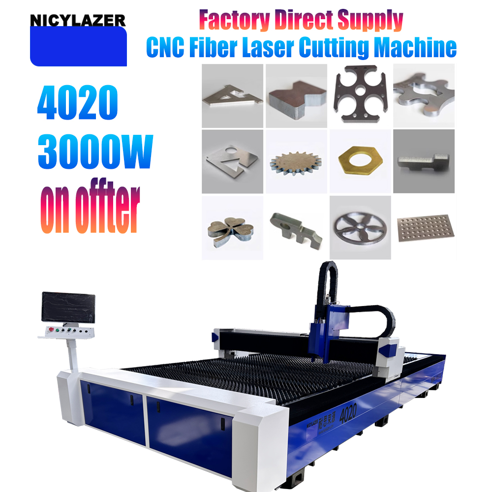 Industrial Laser Cutter For Metal - NICYLAZER CNC 3000W 4020 Faserlaser-Schneidemaschine für