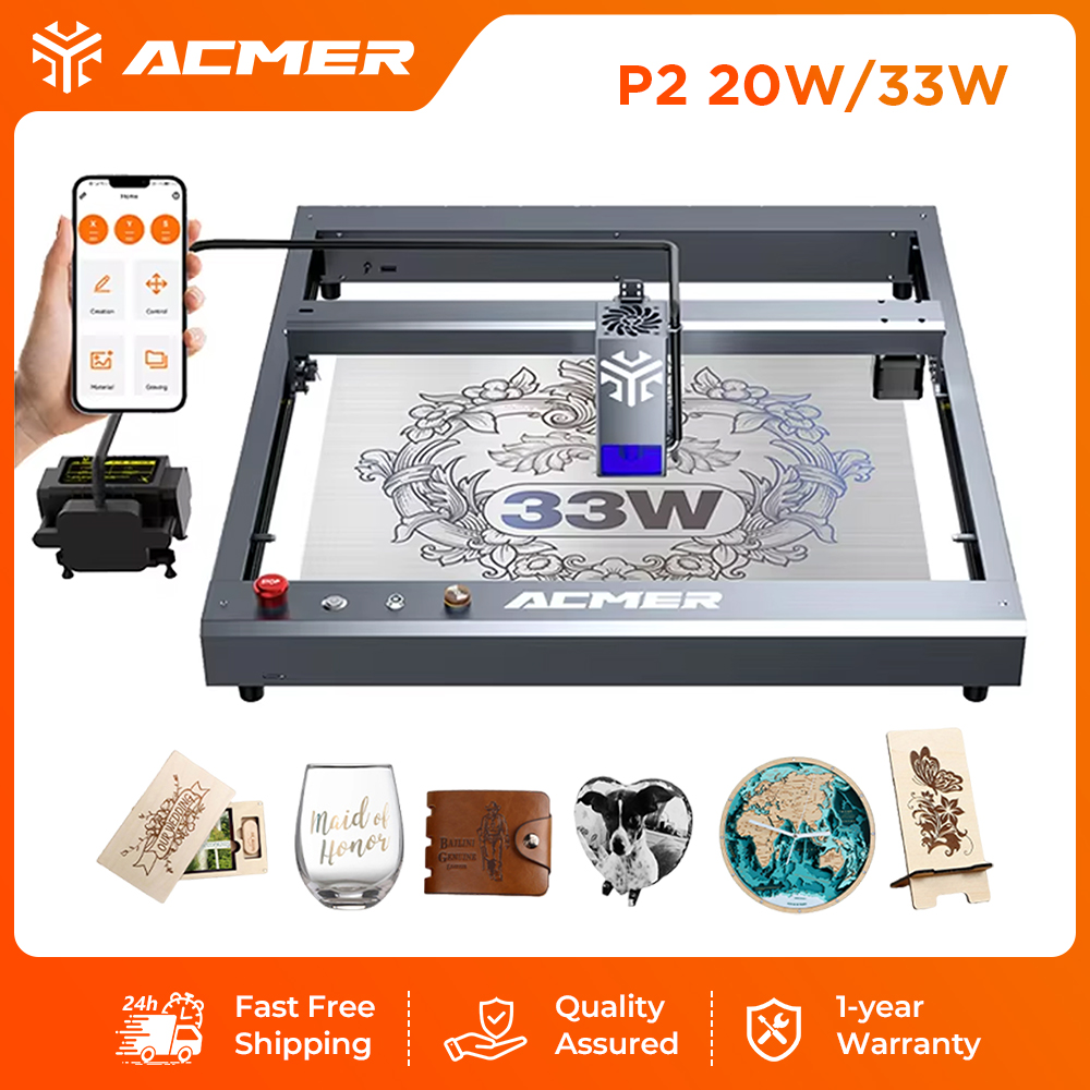 Industrial Laser Module - ACMER P2 33W Laser-Gravier- und Schneidemaschine