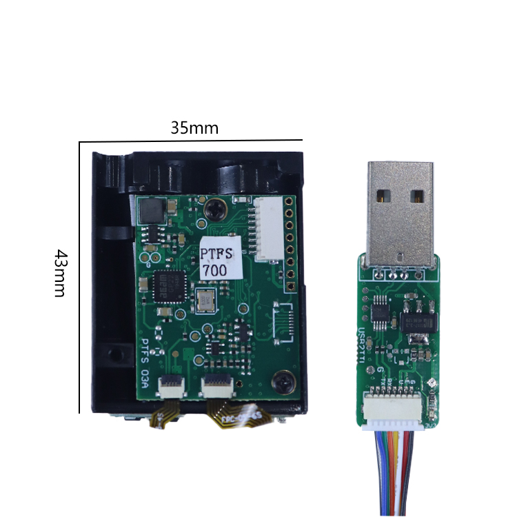 Industrial Laser Distance Measuring Device - TOF Laser-Distanzsensor-Modul Laser-Messgerät 400m Distanzmessungssensor für