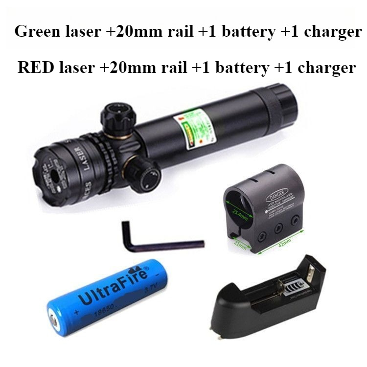 Industrial Green Laser - Rotes und grünes Laservisier, nach oben