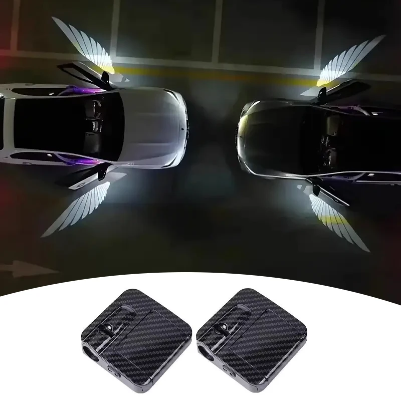 Industrial Laser Projection - Kabelloser HD-Laser-Autotür-Projektor - 2/4 Stück, Auto-Zubehör,