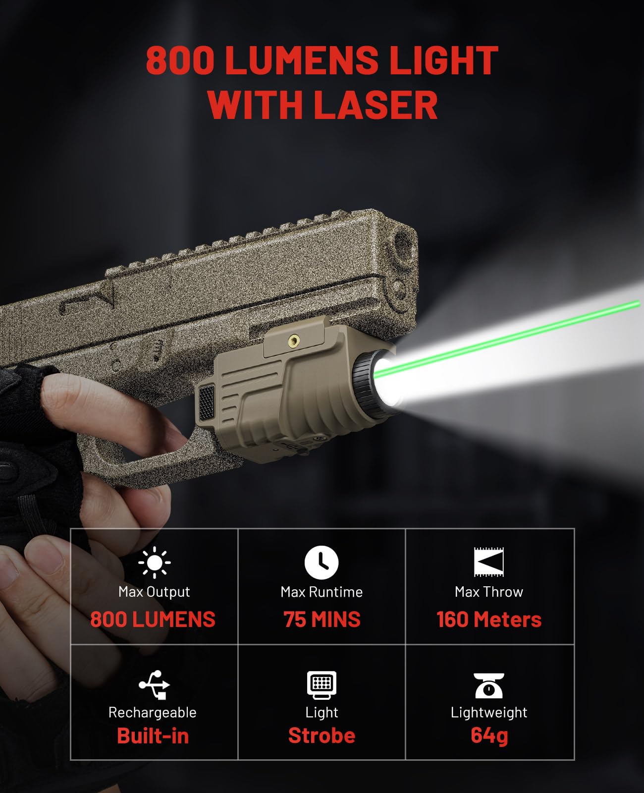 EZshoot Taschenlampe Pistolenl – Industrial Green Laser Bewertung und Preis