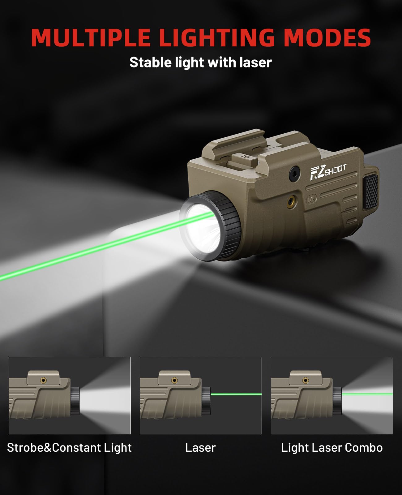 EZshoot Taschenlampe Pistolenl – Industrial Green Laser Bewertung und Preis
