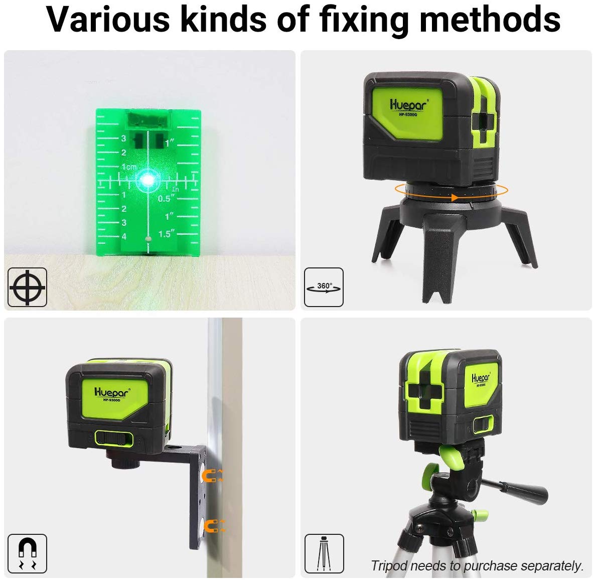Huepar 9300G 3-Punkt-Laser, se – Industrial Laser Measurement Bewertung und Preis
