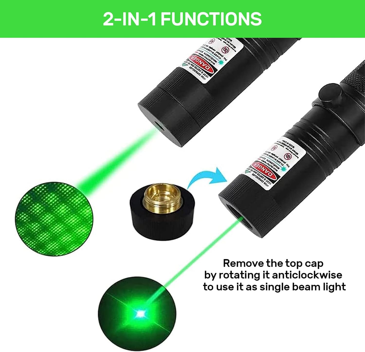 USB Mini Laser-LED-Lichtstift  – Industrial Green Laser Bewertung und Preis