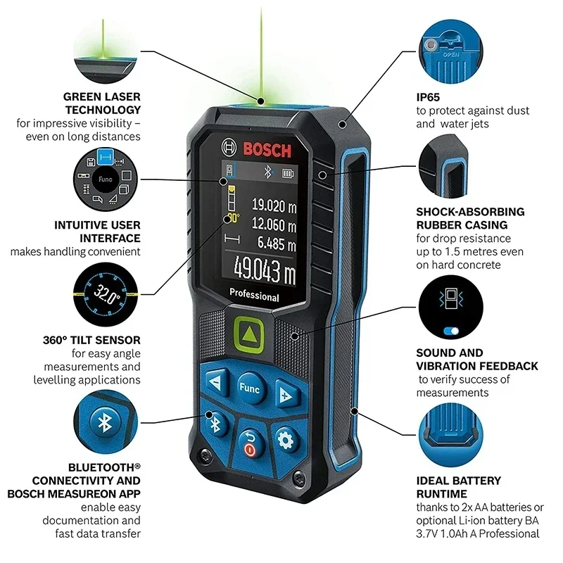 Bosch GLM50-27CG Laser-Entfern – Industrial Green Laser Bewertung und Preis